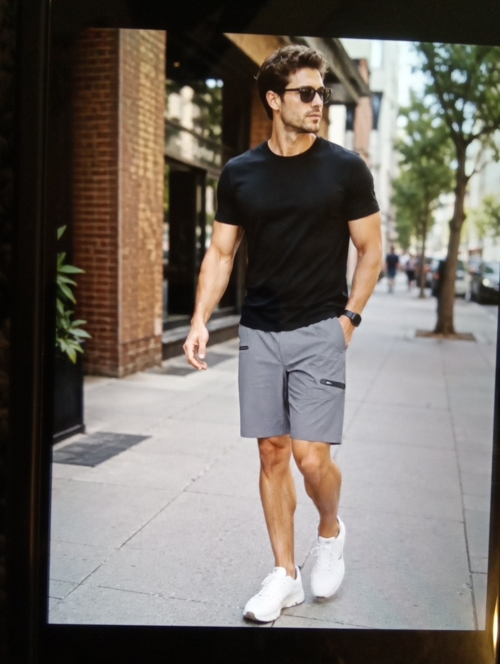Lululemon Candence Shorts Men 36 Pinstriped Hybrid Utility Gorpcore Travel